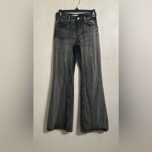 Zara Black Flare & Wide Leg Jean For Womens